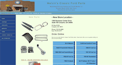 Desktop Screenshot of melvinsclassicfordparts.com
