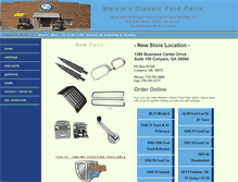 Tablet Screenshot of melvinsclassicfordparts.com